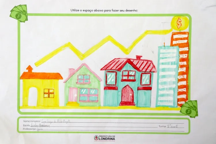 Desenhos de alunos de escolas municipais ilustrarão os carnês do IPTU 2023