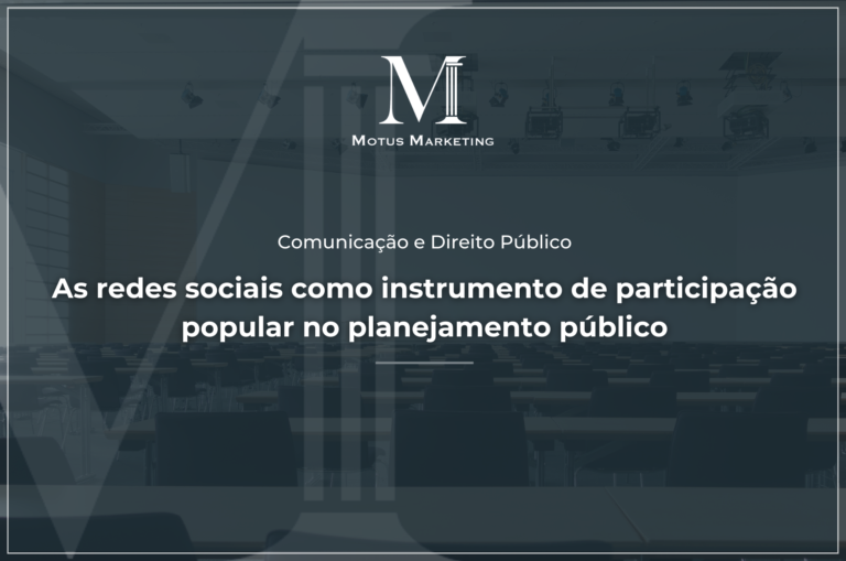 As redes sociais como instrumento de participação popular no planejamento público