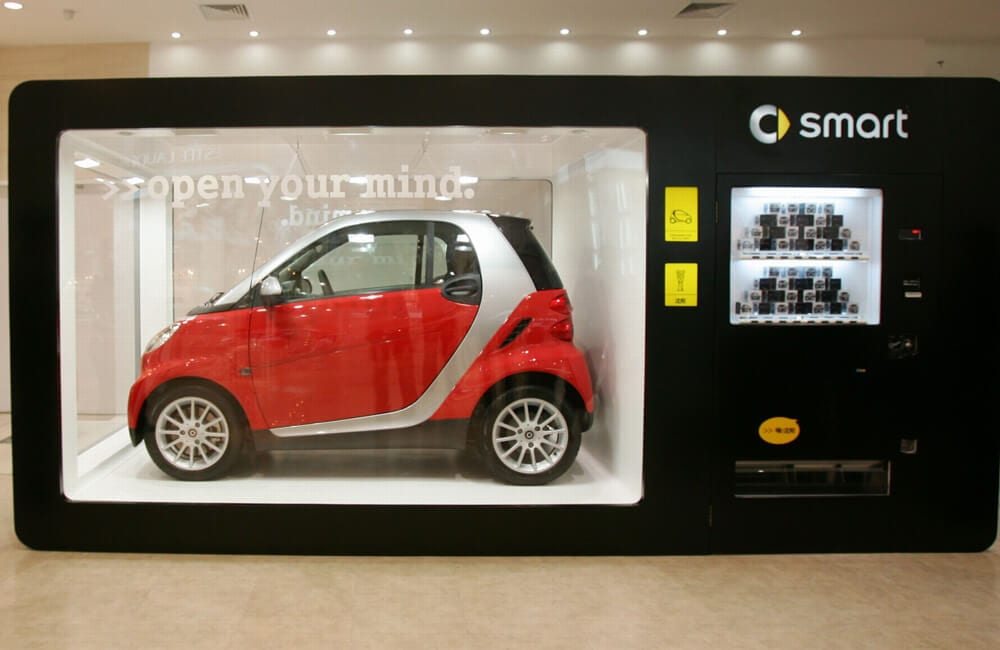 Smart Car Vending Machine @National Vending / Pinterest.com