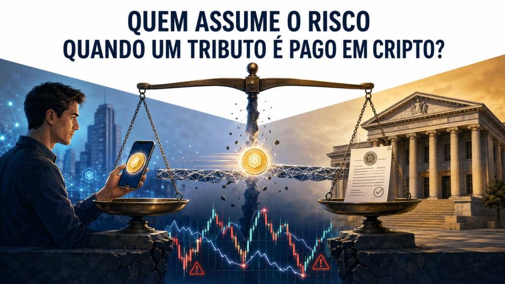 Quem assume o risco quando um tributo é pago em cripto?
