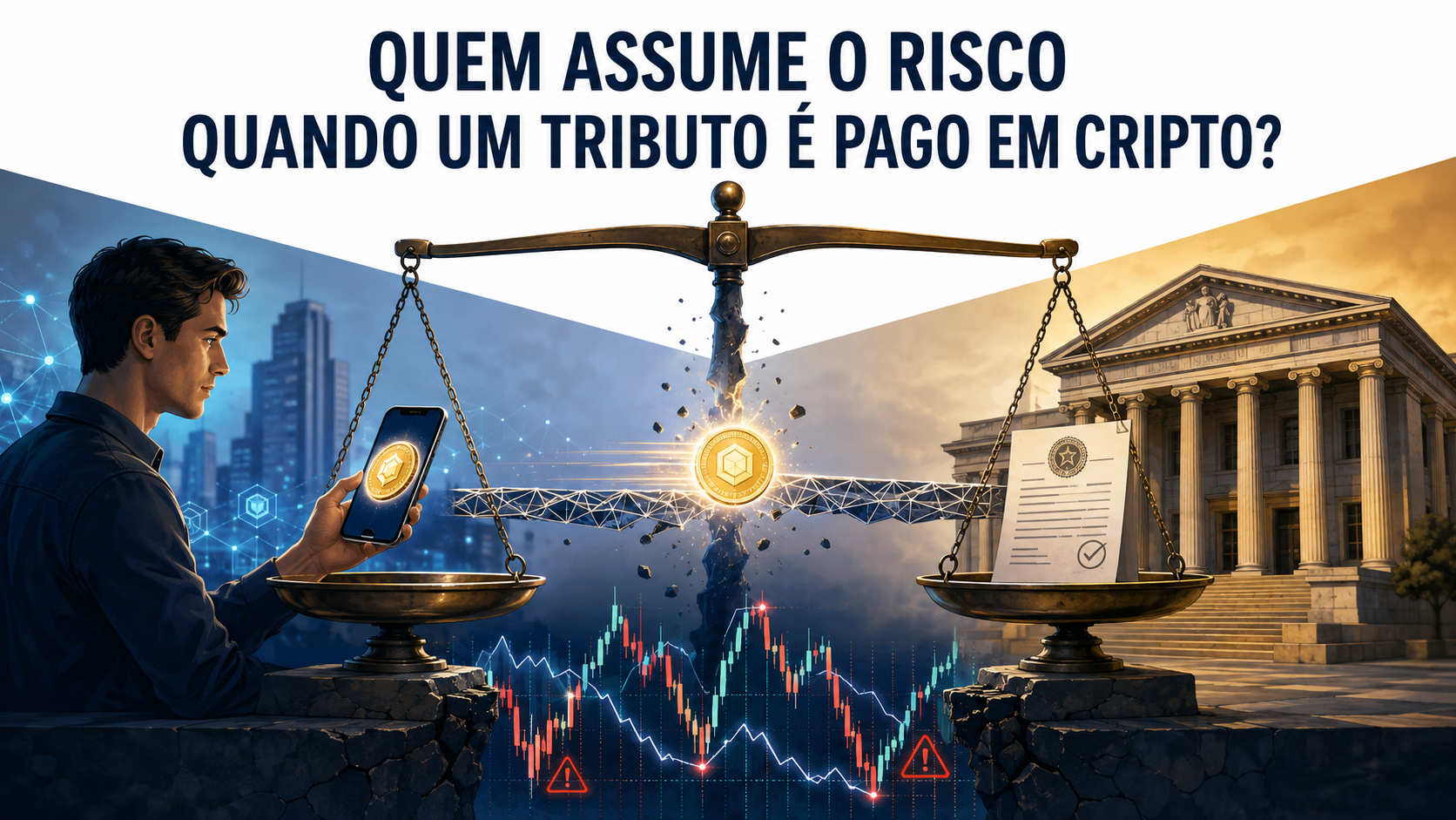 Quem assume o risco quando um tributo é pago em cripto?